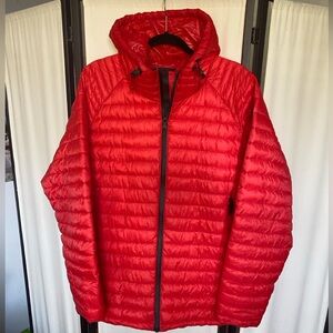 Pajar Canada Walcott Puffer Mens Jacket Lightweight Packable Hooded Red XL